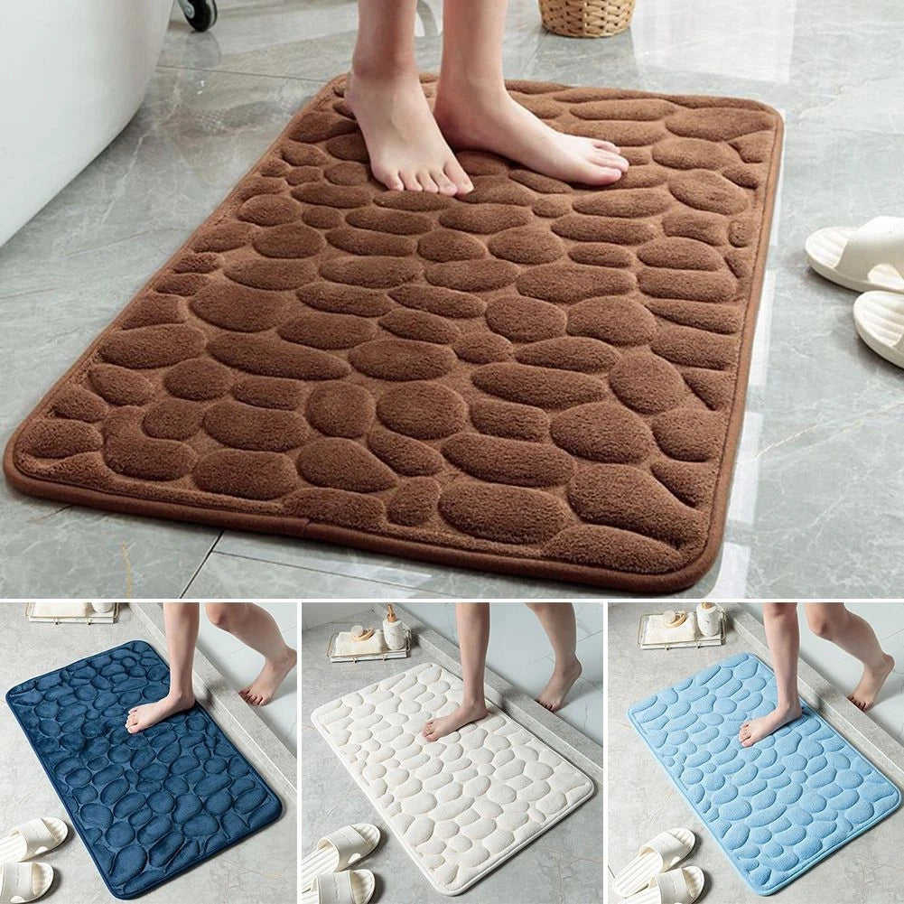 Non-slip 3D Effect Bathmat Set for Bathroom (No Part Numbers)