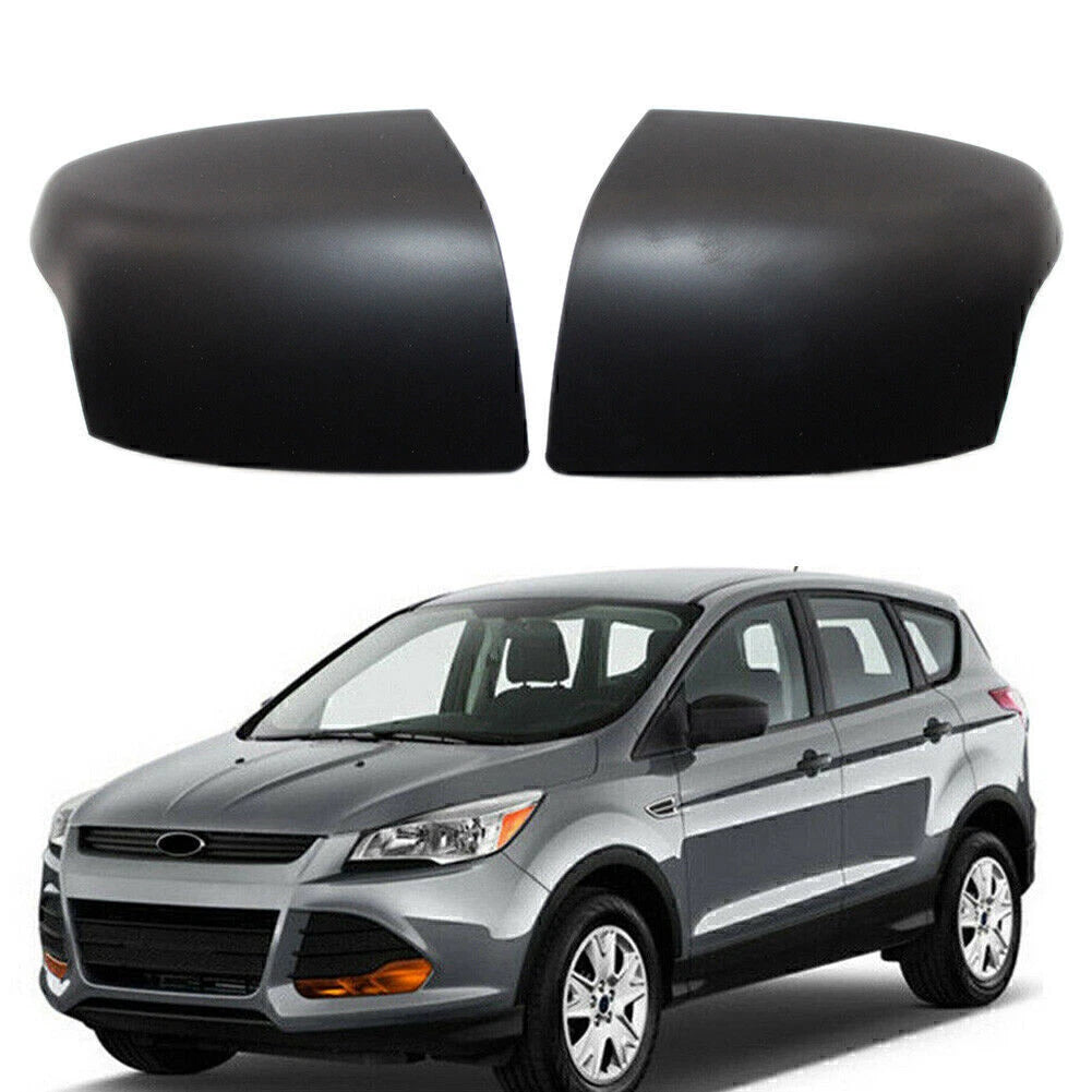 pair Rearview Mirror Moulding Cover Trim For Ford Focus 2005-2008 Matte Black