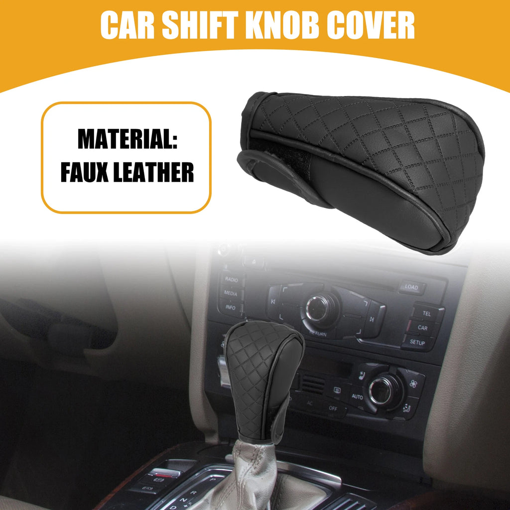 Shift Knob Cover for Universal Automatic Gear Protector Black