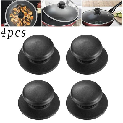 Set of 4 Wear Resistant Kitchen Lid Knobs for Pots and Skillets