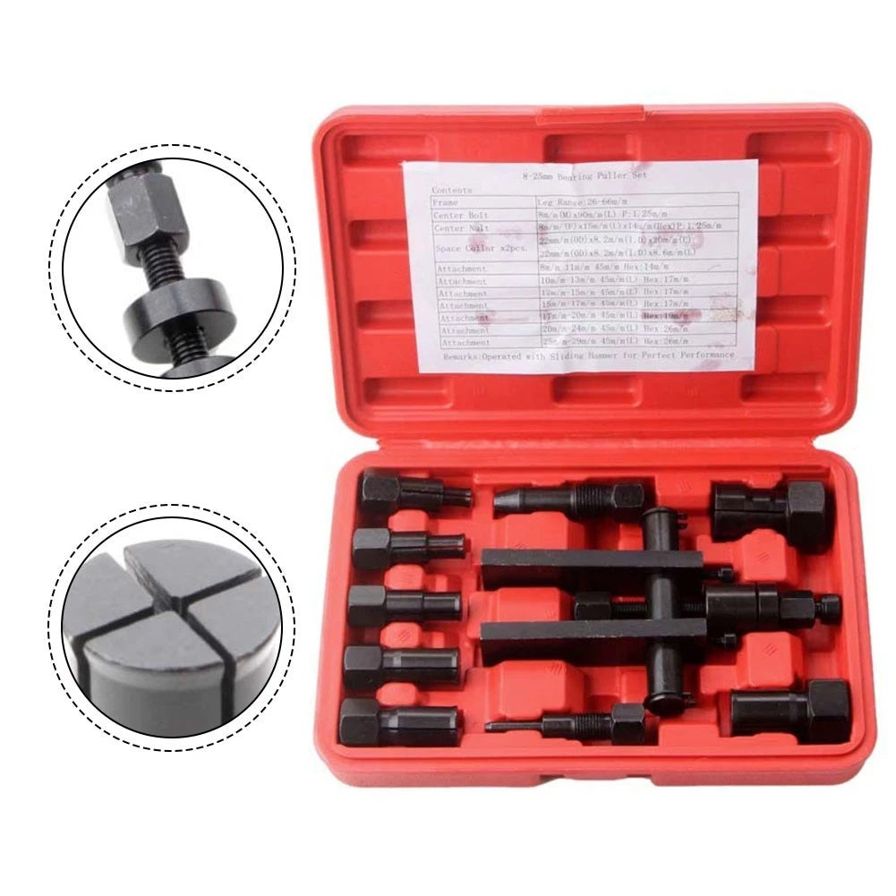 10pc Motorcycle Wheel Bearing Removal Tools Kit