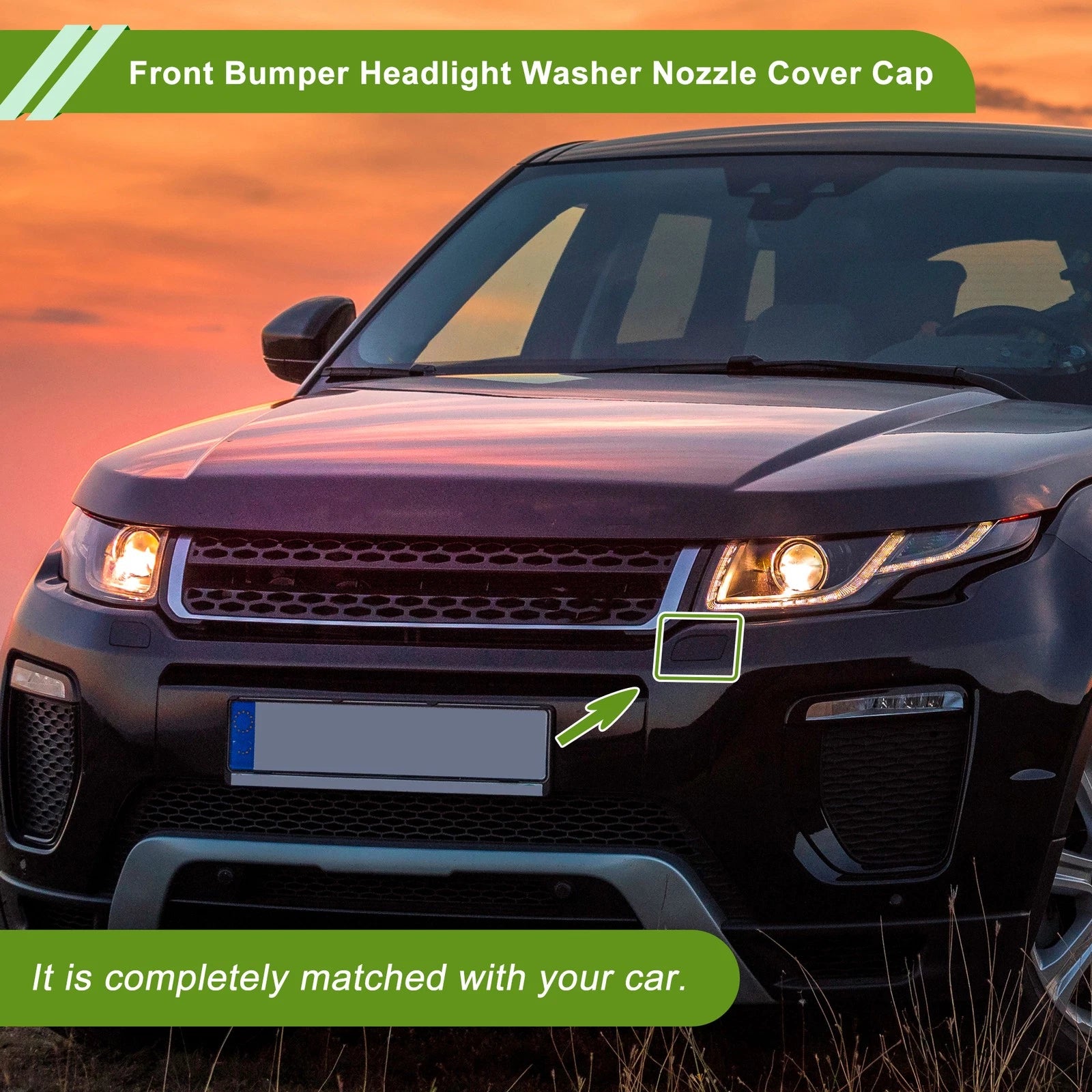 Front Left Washer Nozzle Cover Cap for Land Rover Range Rover Evoque (2012–2018)