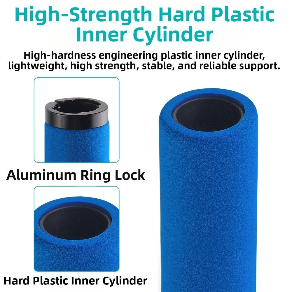 Silicone Gel Handlebar Grips for MTB Road Bikes (Shock Absorption, Lock)