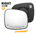 Right Side Mirror Glass Replacement with Back Heated for Dodge Ram (2013–2024)