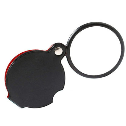 10X Mini Folding Magnifying Glass Loupe for Pocket Reading Tool