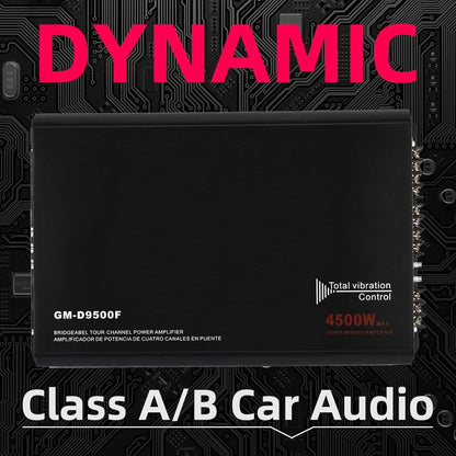 4-Channel 4500W Car Power Amplifier for Universal Vehicles