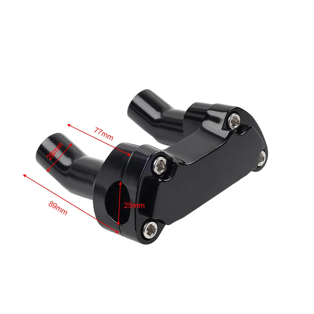 3.5" Handlebar Riser Top Clamp Kit for Harley Sportster XL Softail Dyna (2000–2023)