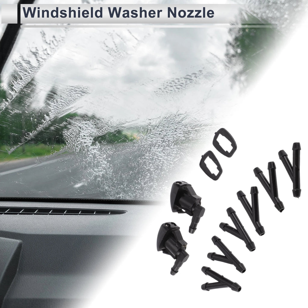 Windshield Washer Nozzle Replacement with 6 Hose Connectors for Toyota (2010–2023)
