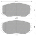 Front Disc Brake Pads Set for Hyundai Sonata (2005–2010)