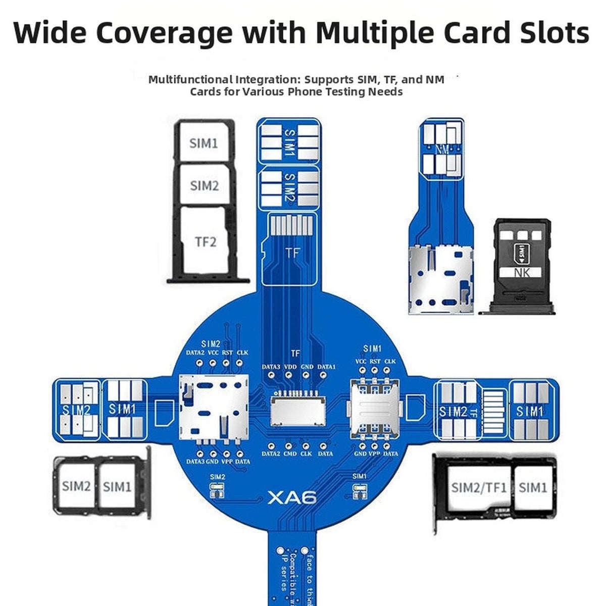 Signal Test Board XA6 for Mobile Repair (Dual SIM Detection)
