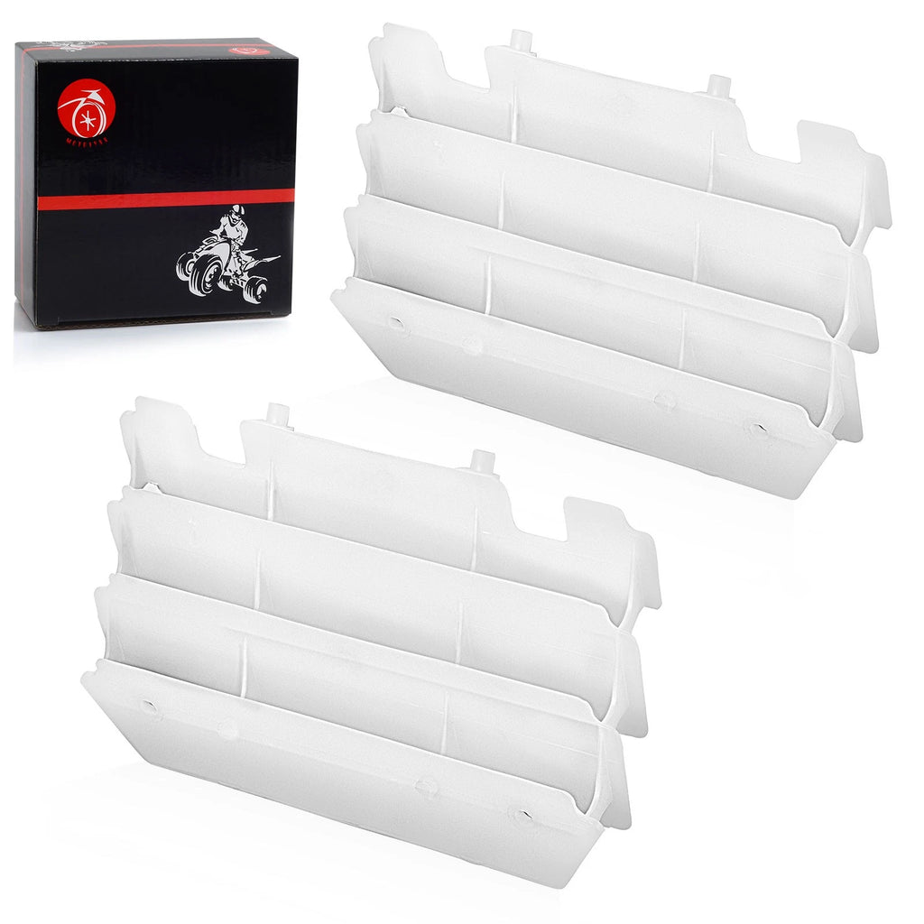 2 Radiator Louvers Guards for Kawasaki KX125 KX250 (1997–2004) 14037-1310-RZ White