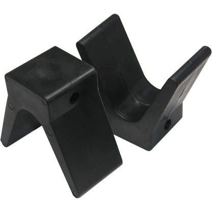 V-style bow stop for boat trailers (Rubber, Non-marking)