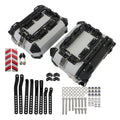 36L Hard Saddlebag Box Trunk for Motorcycle (with Support Rack)
