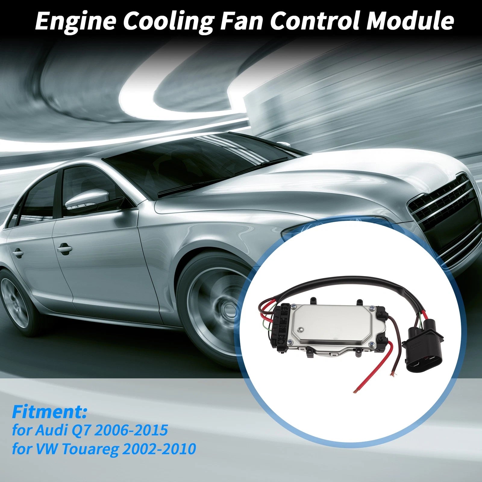 Engine Cooling Fan Control Module Controller Resistor for Audi Q7 (2007–2015)