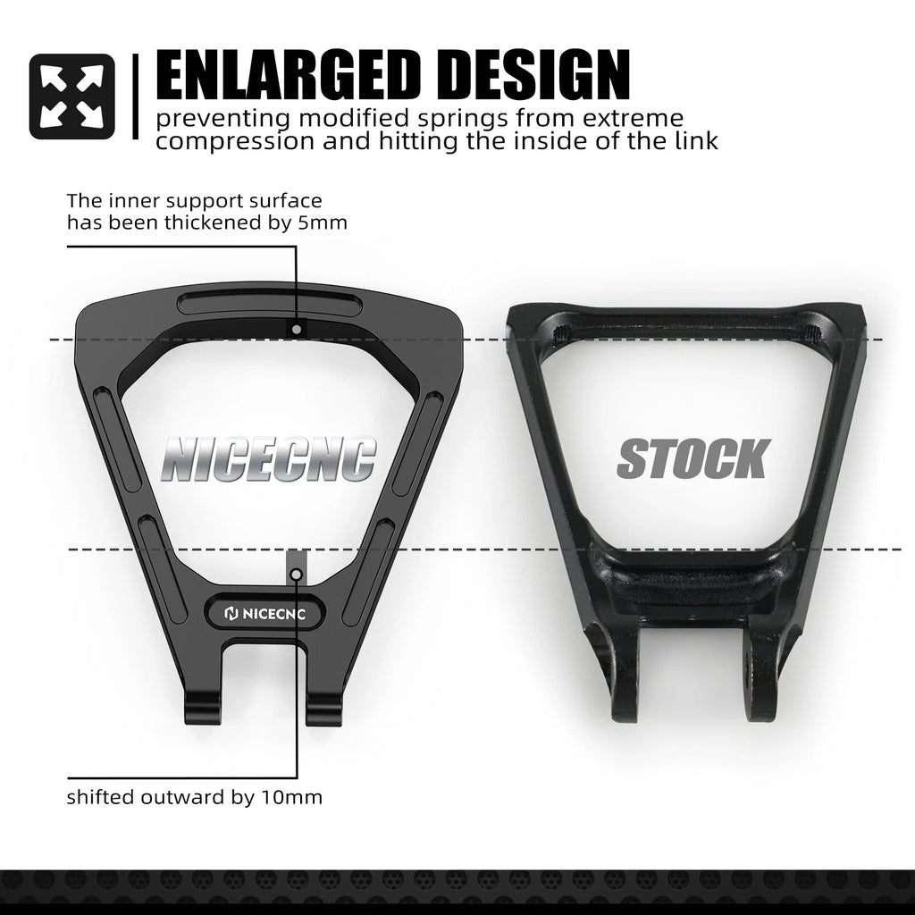 CNC Rear Suspension Triangle Linkage Kit for Surron Light Bee (2019–2023)