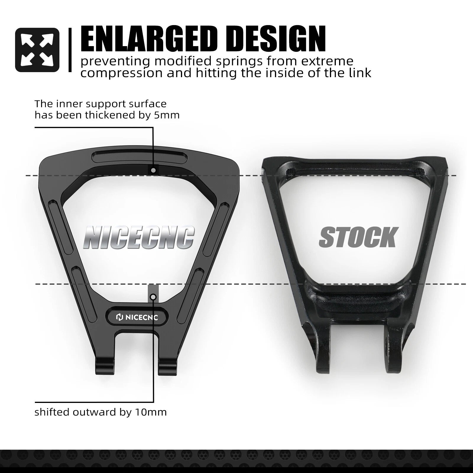 CNC Rear Suspension Triangle Linkage Kit for Surron Light Bee (2019–2023)