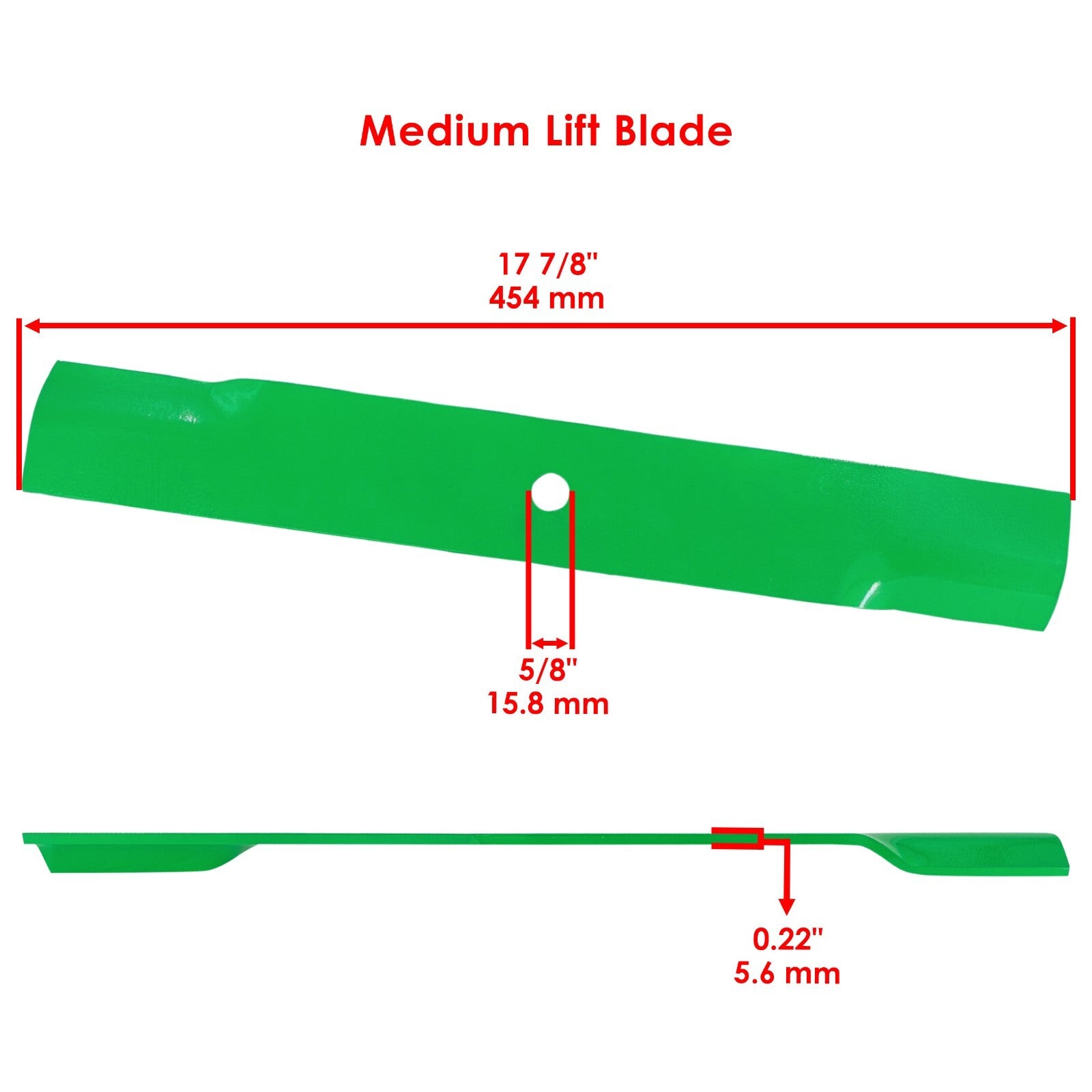 Deck Medium Lift Blade with Bolt for Hustler Z Super Z (2000–2004)