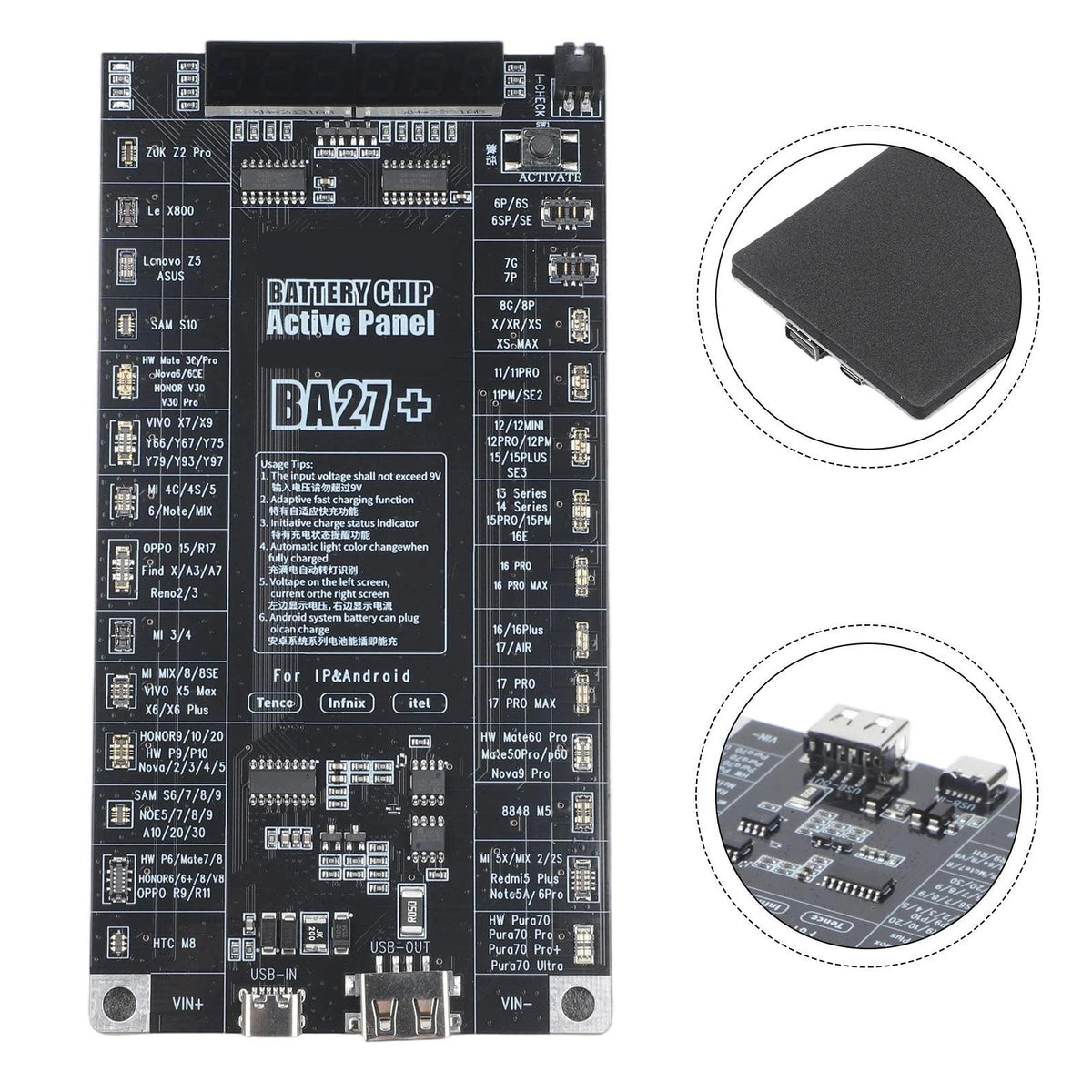 BA27 Plus Battery Activation Board for iPhone 6 and Android Models