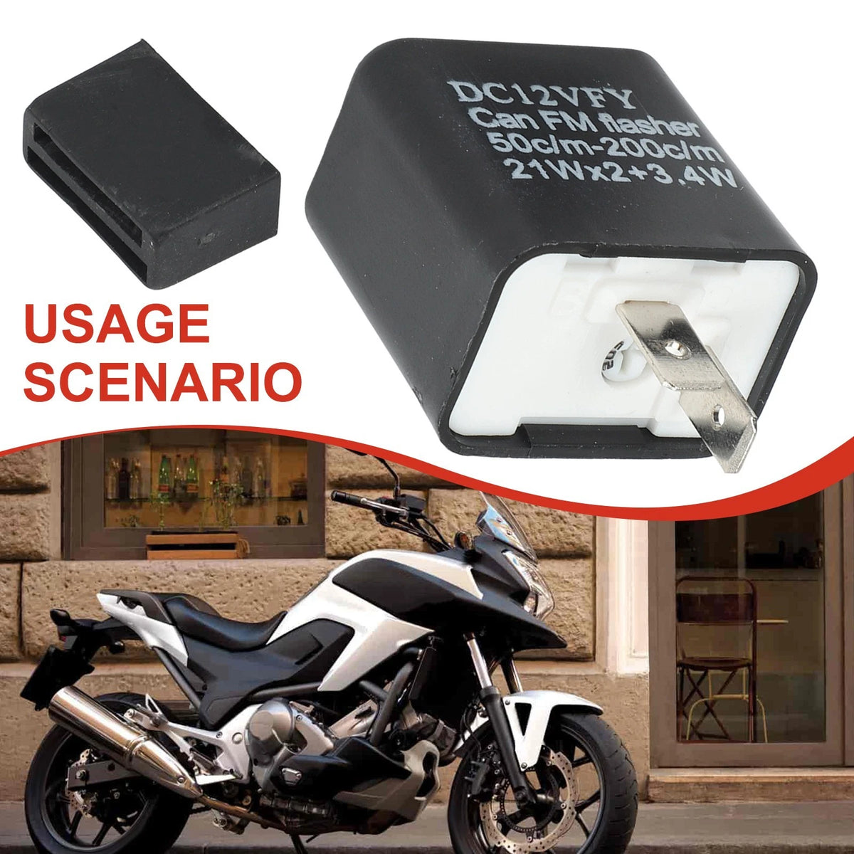 Adjustable 2-Pin Flasher Relay for LED Applications