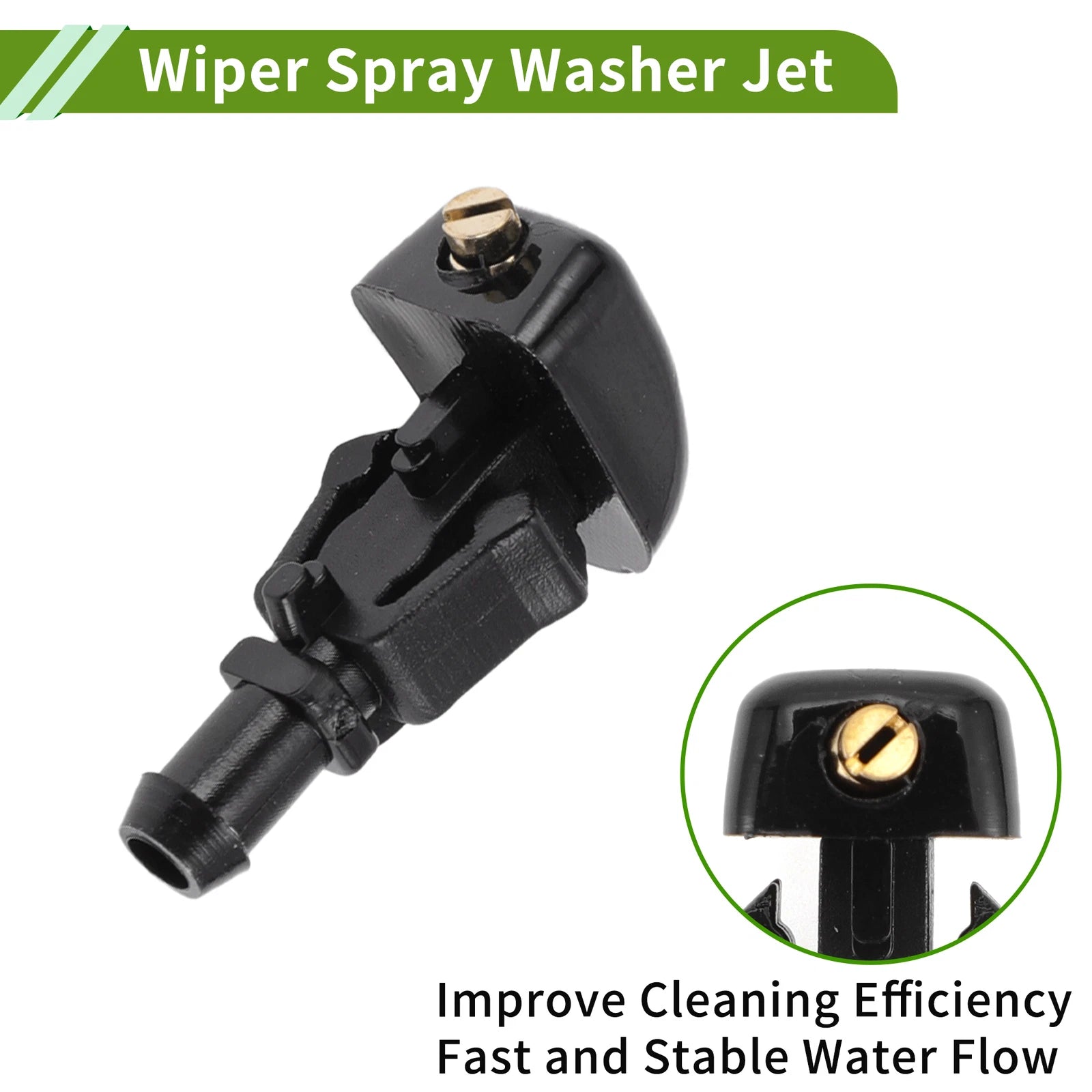 Windshield Washer Nozzle with Hose Connector for Ford (No. 3W7Z17603AA)