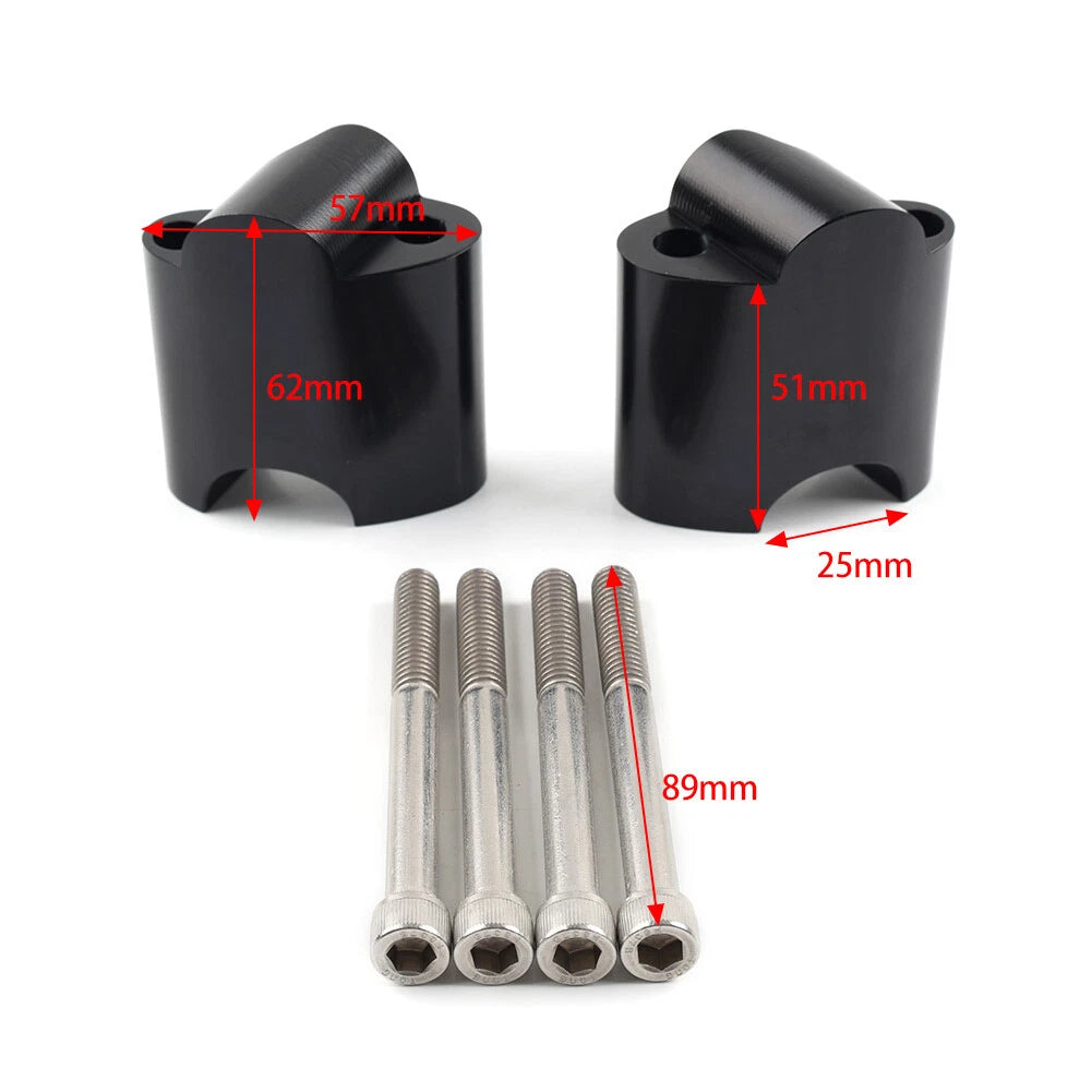 2'' Handlebar Risers Mount Extension Kit for Harley Sportster 48 (2010–2023)