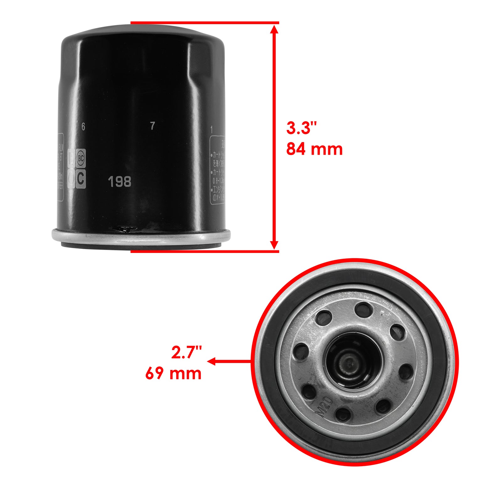 Oil Filter 3 Pack Replacement for Victory Hammer S 8 Ball (2005–2014)