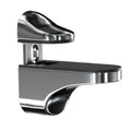 Adjustable Glass Shelf Bracket for Wall Mount (Polished Chrome, Zinc Alloy)