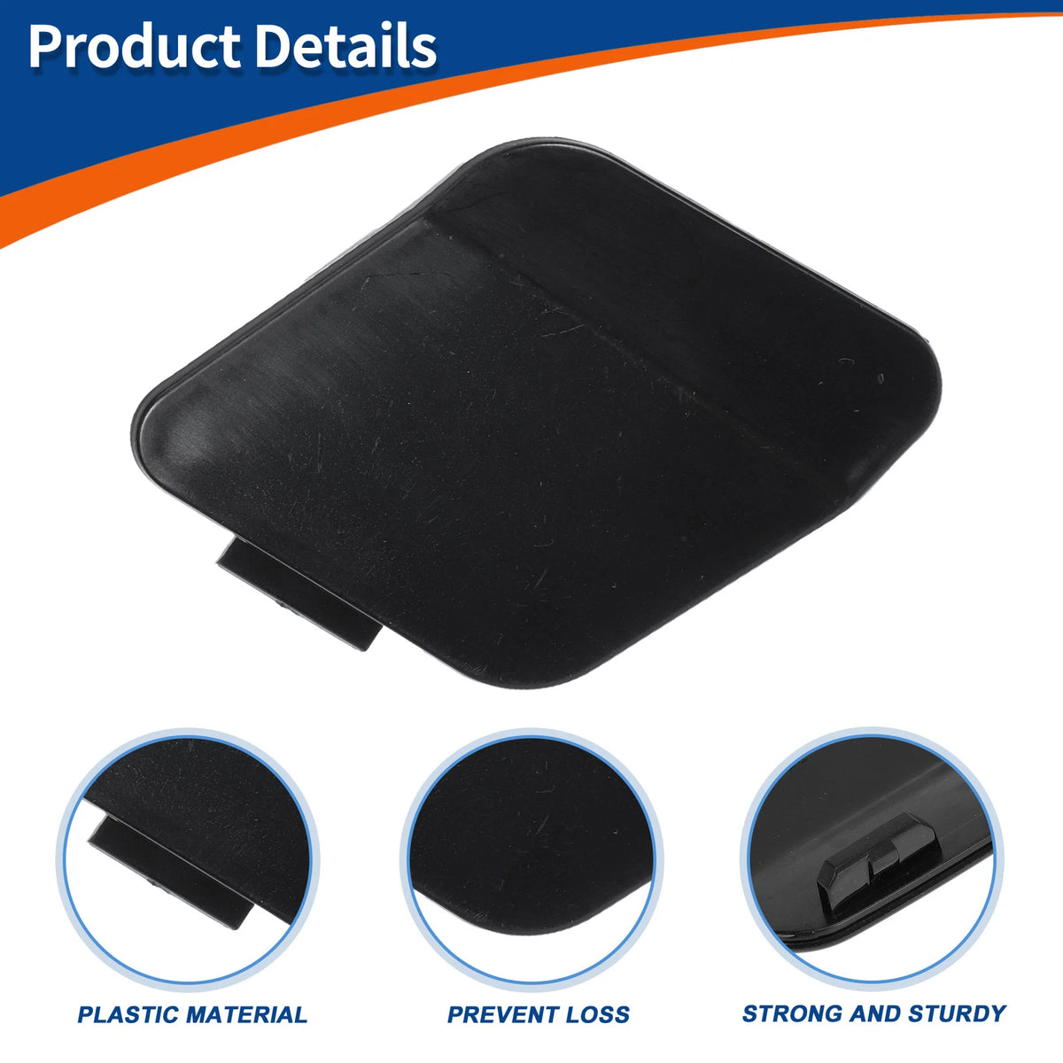 Tow Hook Cover for BMW 114i (2012–2014) No. 51118053828 Unpainted