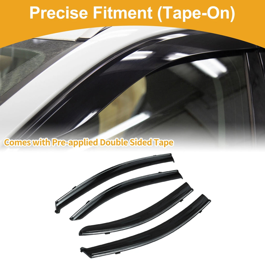 Window Deflectors Side Vent Visors 1 Set for Chevrolet Aveo Sedan (2007–2010)