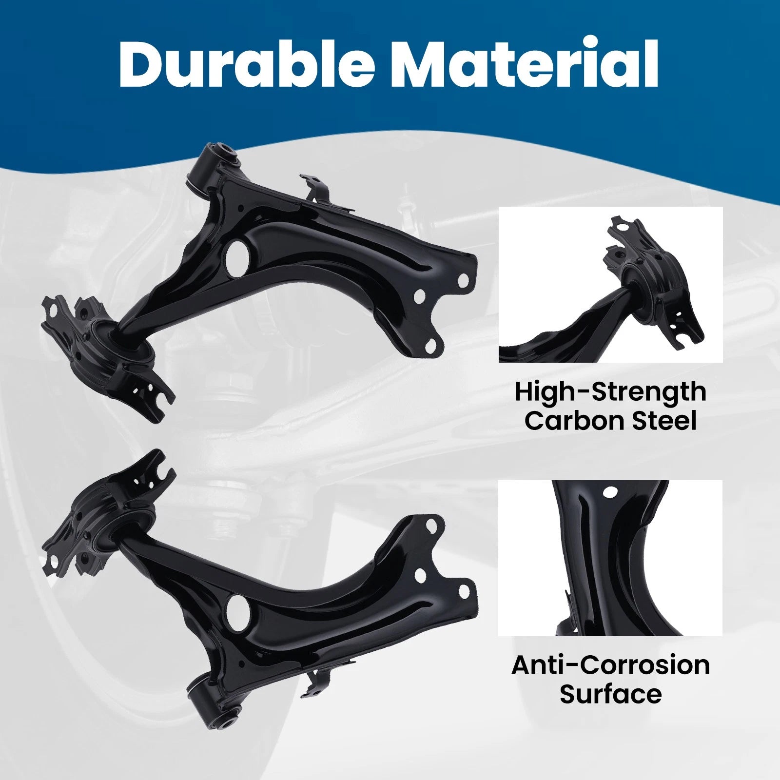 Front Lower Control Arms w/ Ball Joints for Honda Civic (2016–2019)