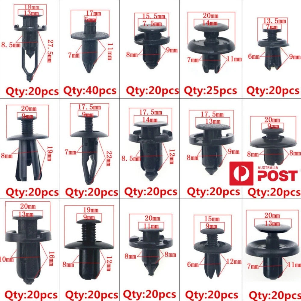 Fastener Mud Flap Bumper Fender Push Clips for