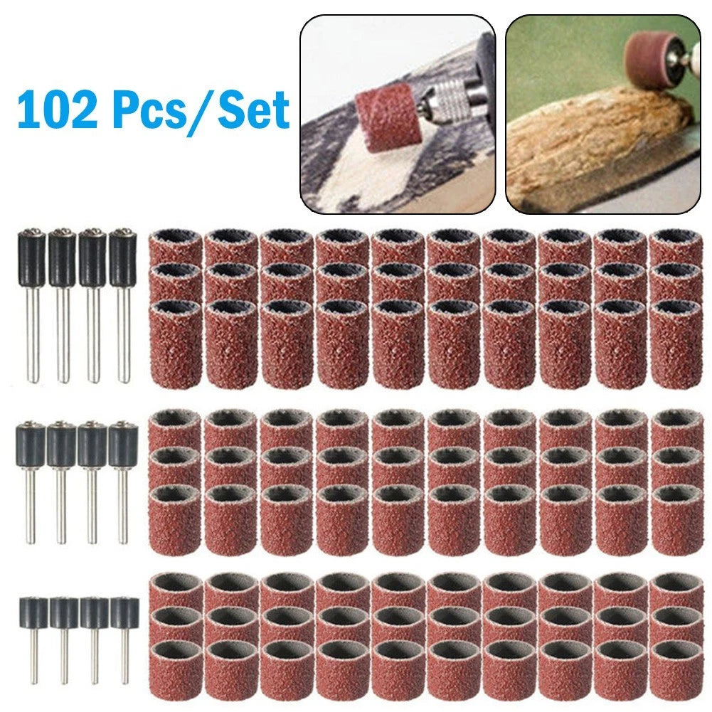 Sanding Drum Kit 102 Pcs for Electric Grinder