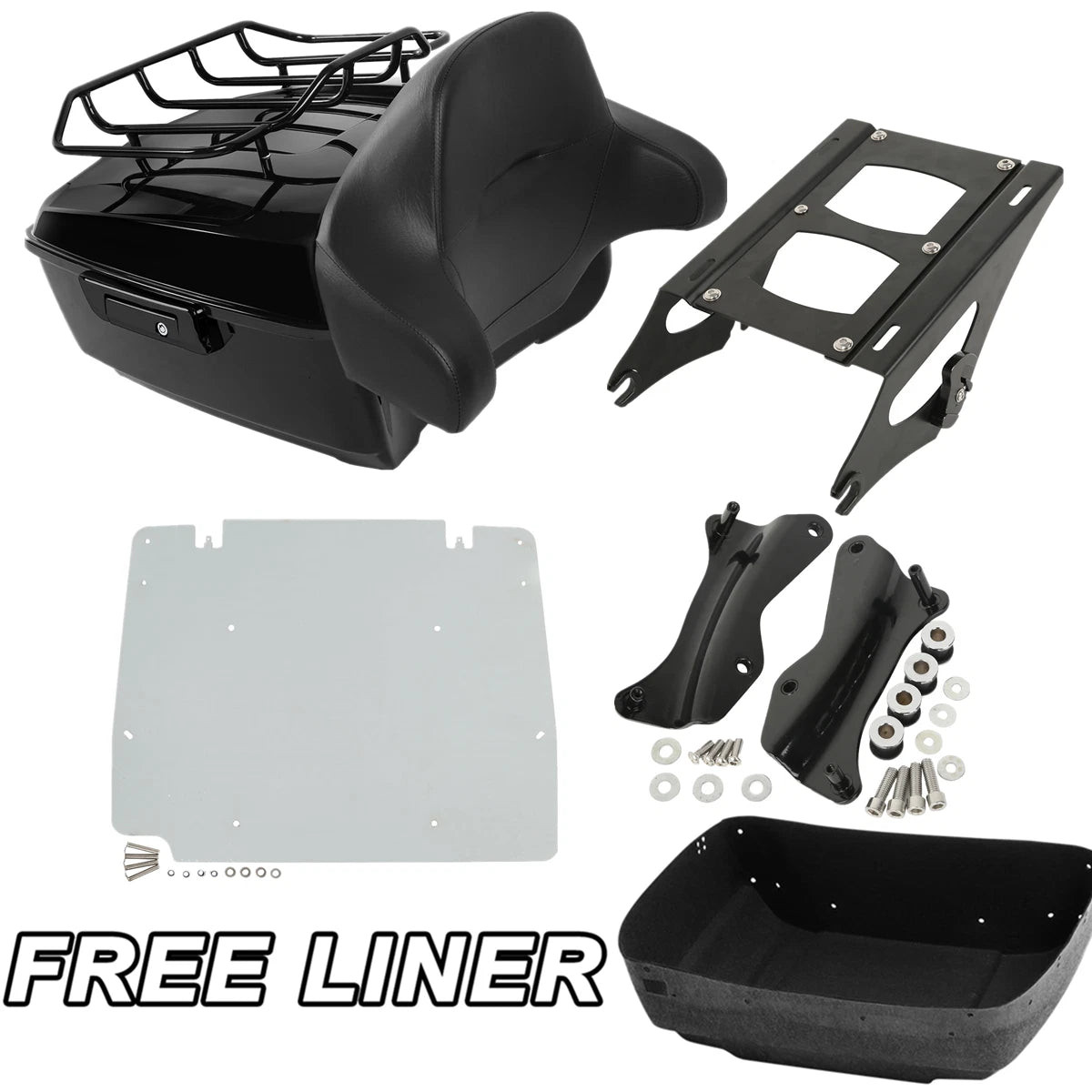 Trunk Pad Rack Plate Docking Kit for Harley Touring Glide (2014–Present)