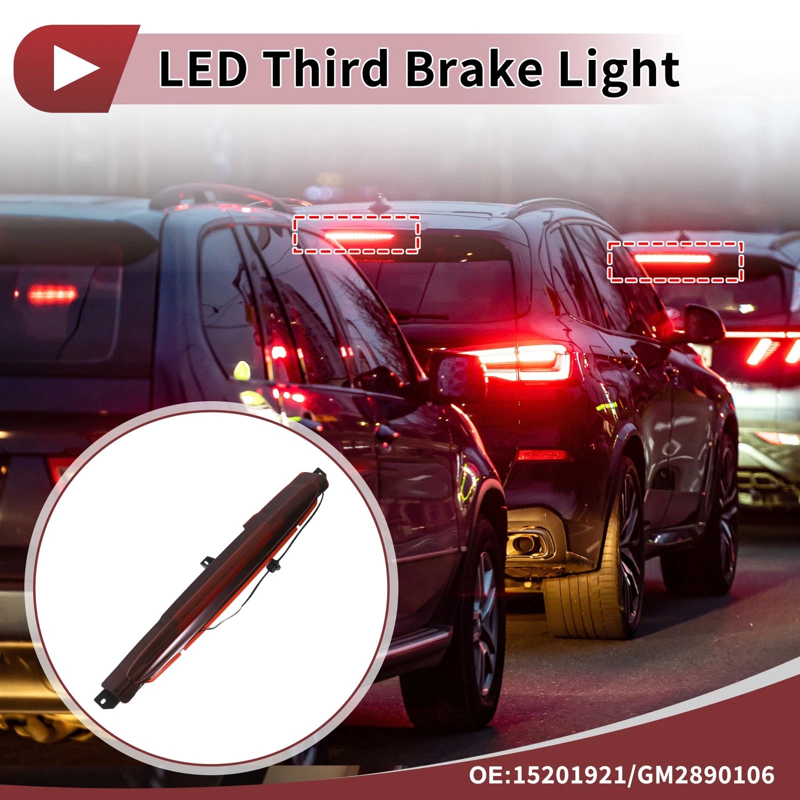 Third Brake Light Replacement Red LED for Buick Rainier (2004–2007)