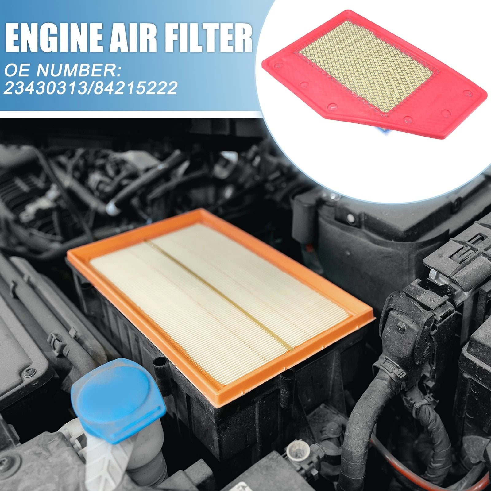 2PCS Engine Air Filter Replacement for Chevrolet Malibu Premier 2.0L (2016–2022)