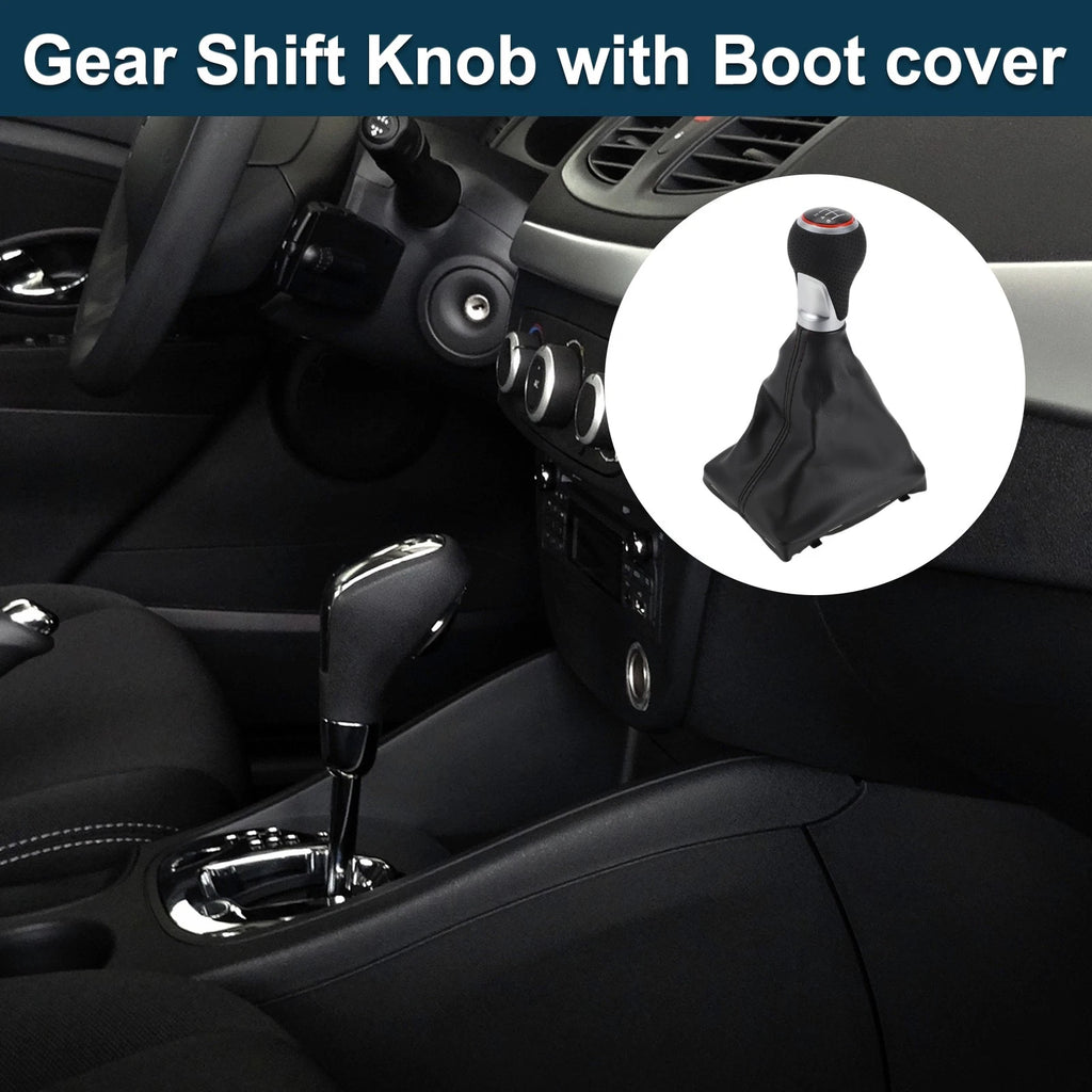 6 Speed Manual Shift Knob with Boot Cover for Audi A5 (2008–2016)