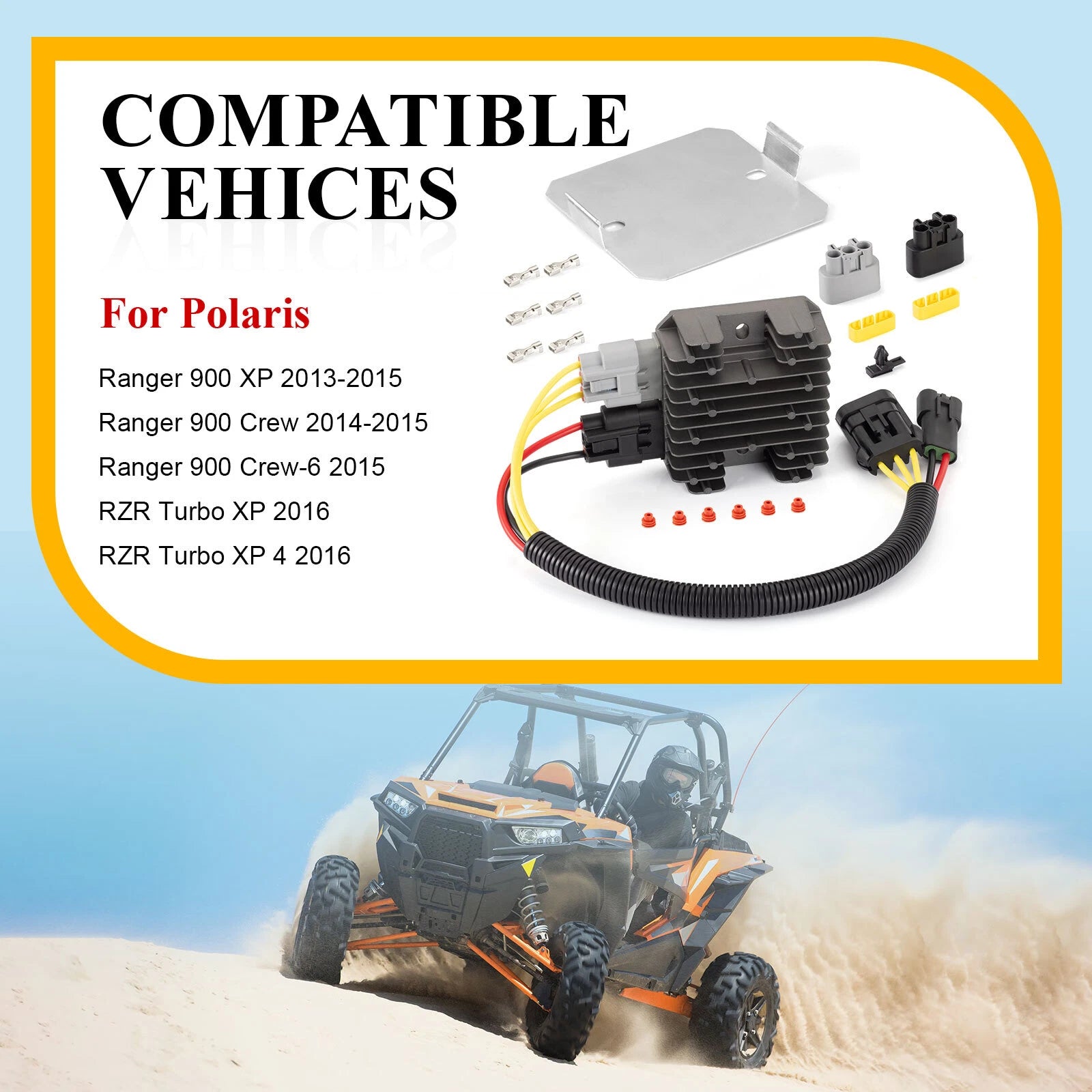 Relocation Voltage Regulator for Polaris RZR Turbo XP/XP 4 (2016) 2206473 2206620