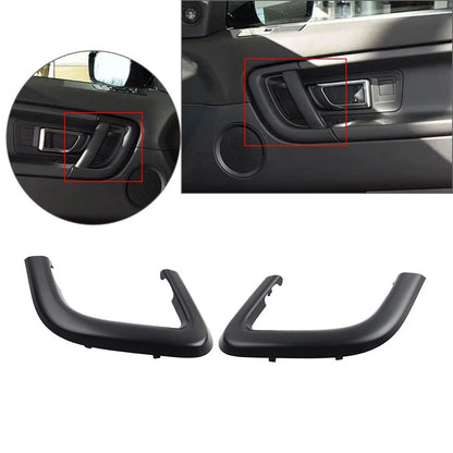 Pair Black Door Panel Handle Trim Cover for Land Rover Discovery Sport (2015–2019)