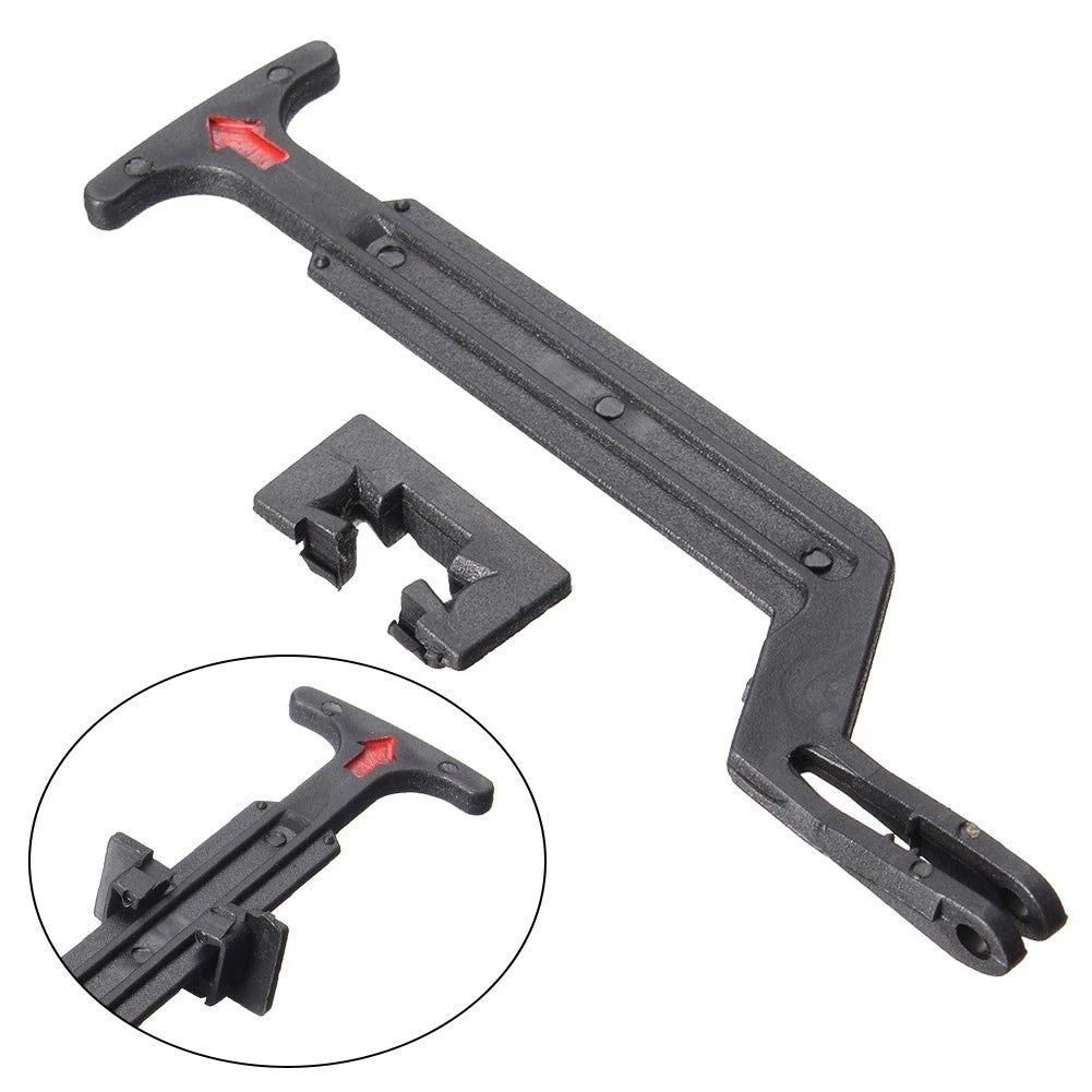 Black Bonnet Hoods Unlocking Rod Lock Handle For Passat 3B0823593C