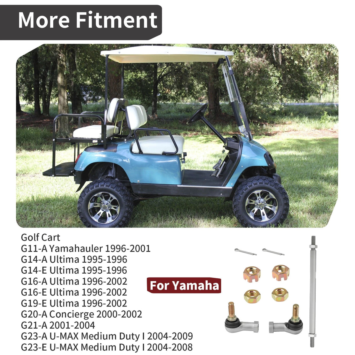 Tie Rod Assembly for Yamaha Golf Cart G11-A Yamahauler (1996–2001)