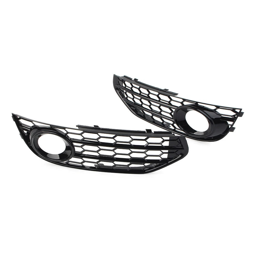 Front Bumper Honeycomb Mesh Fog Light Grille Cover for Audi A4 Allroad (2010–2016)
