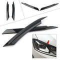 Glossy Black Headlight Eyelid Trim for VW Passat B7 (2010–2014)