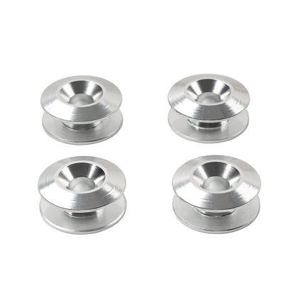 4PCS Silver Quick Release Band Fastener Bumper Holder Clips Kit Trunk Hatch Lid