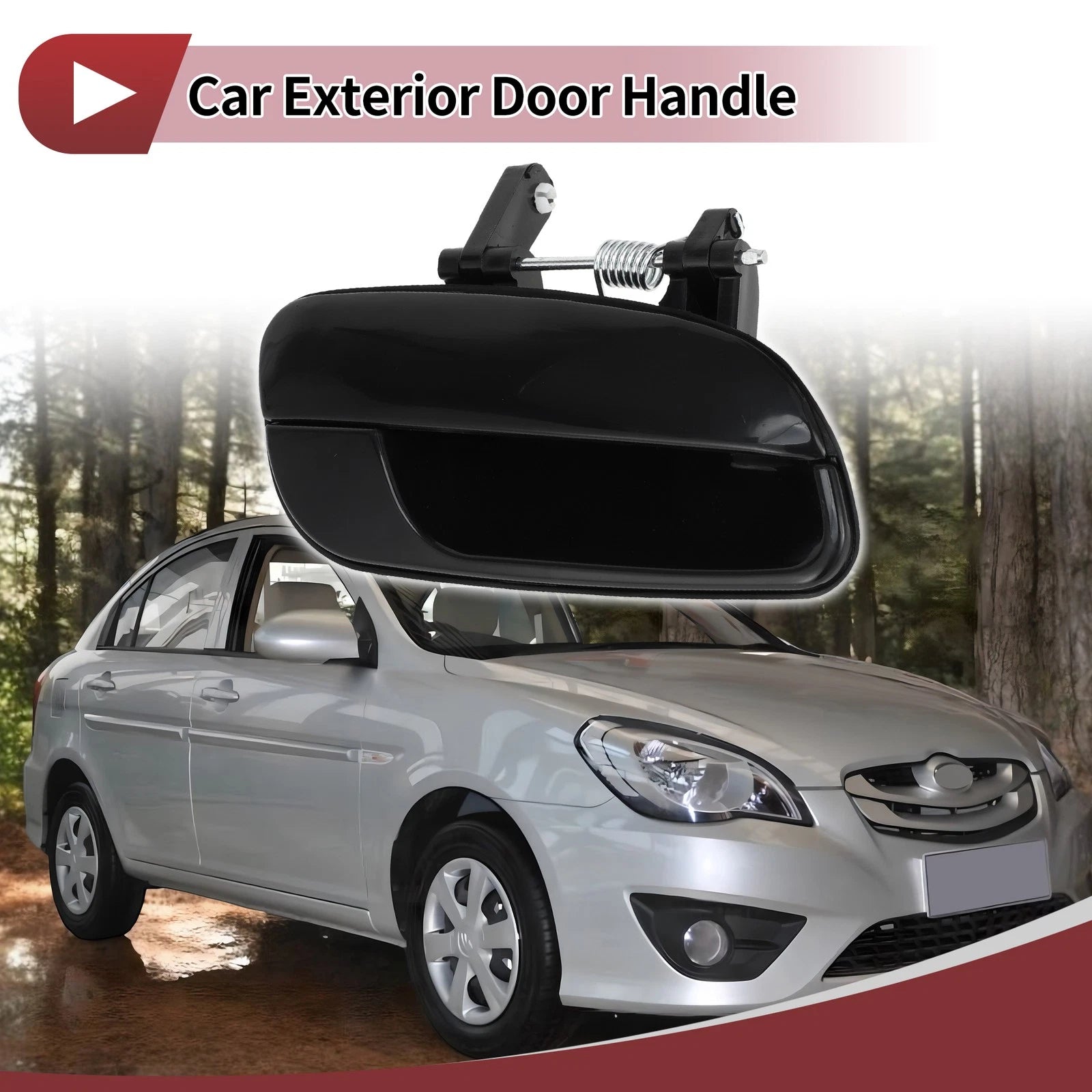 Car Exterior Door Handle Replacement for Hyundai Elantra Rear Right (2007–2018)