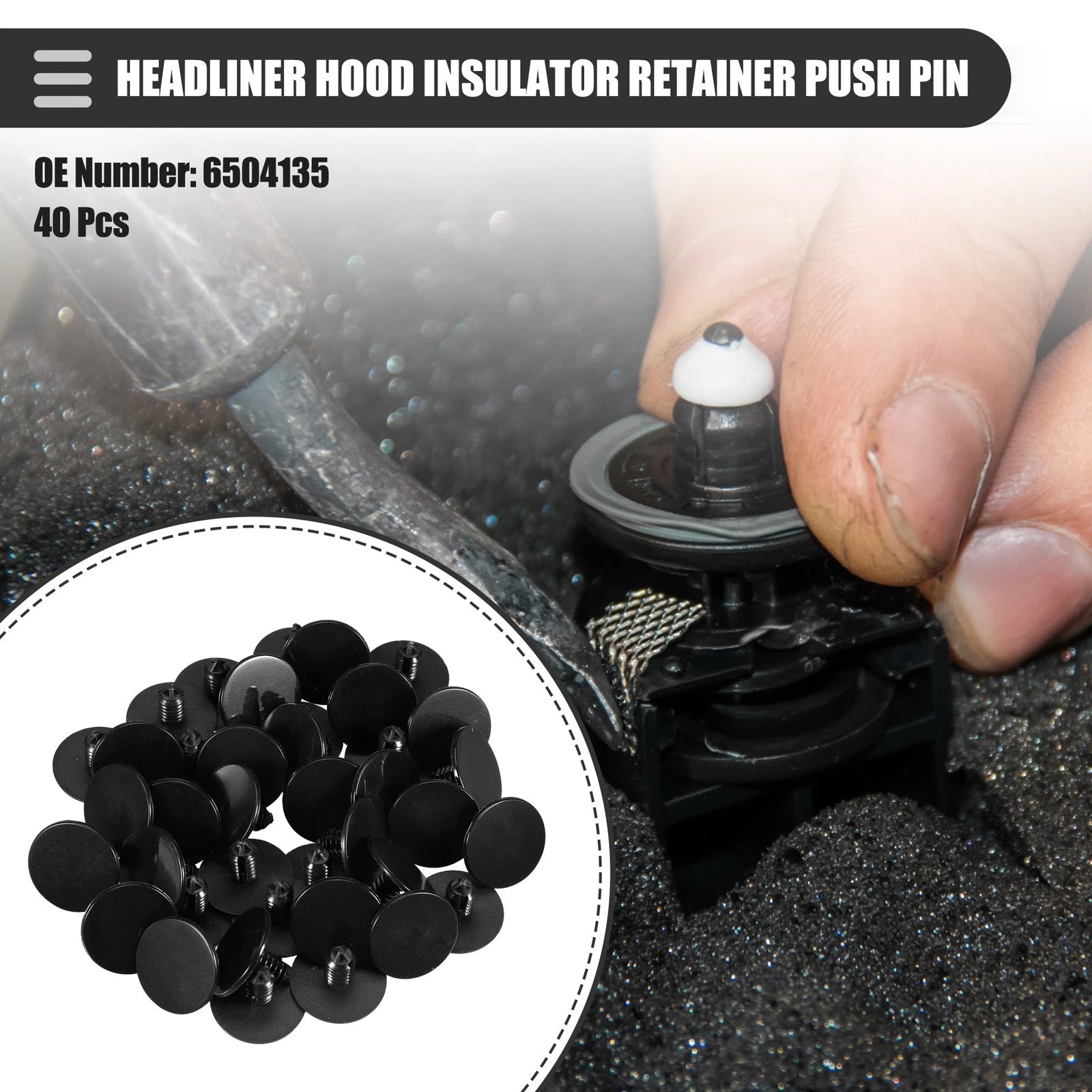 Headliner Retainer Push Pin Clips Kit for Dodge Challenger (2008–2023)