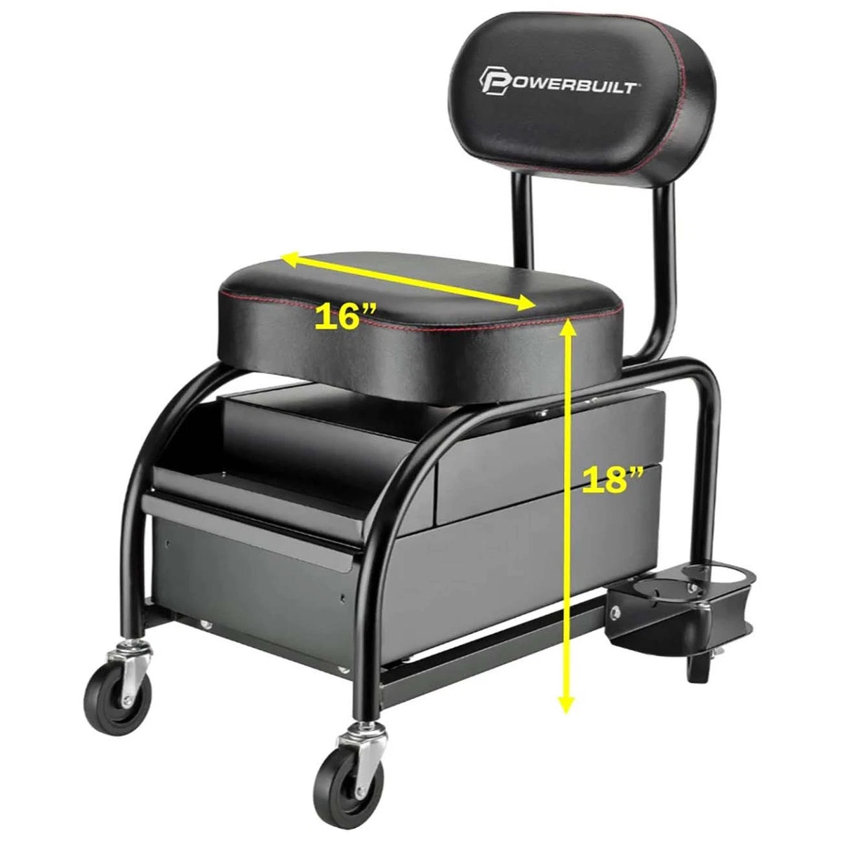 Powerbuilt Professional Detailer Roller Seat for Universal Use (240299)