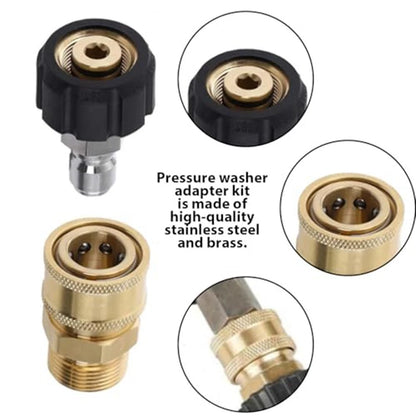 2X M22-14 High Pressure Washer Adapter 1/4 Quick Connect