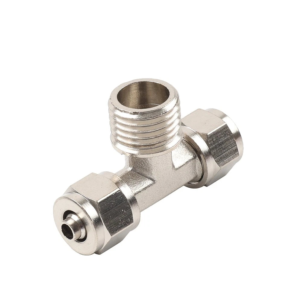 3PCS Lock Cylinder Air Pipe Tee Joint 6mm for Tire Changer