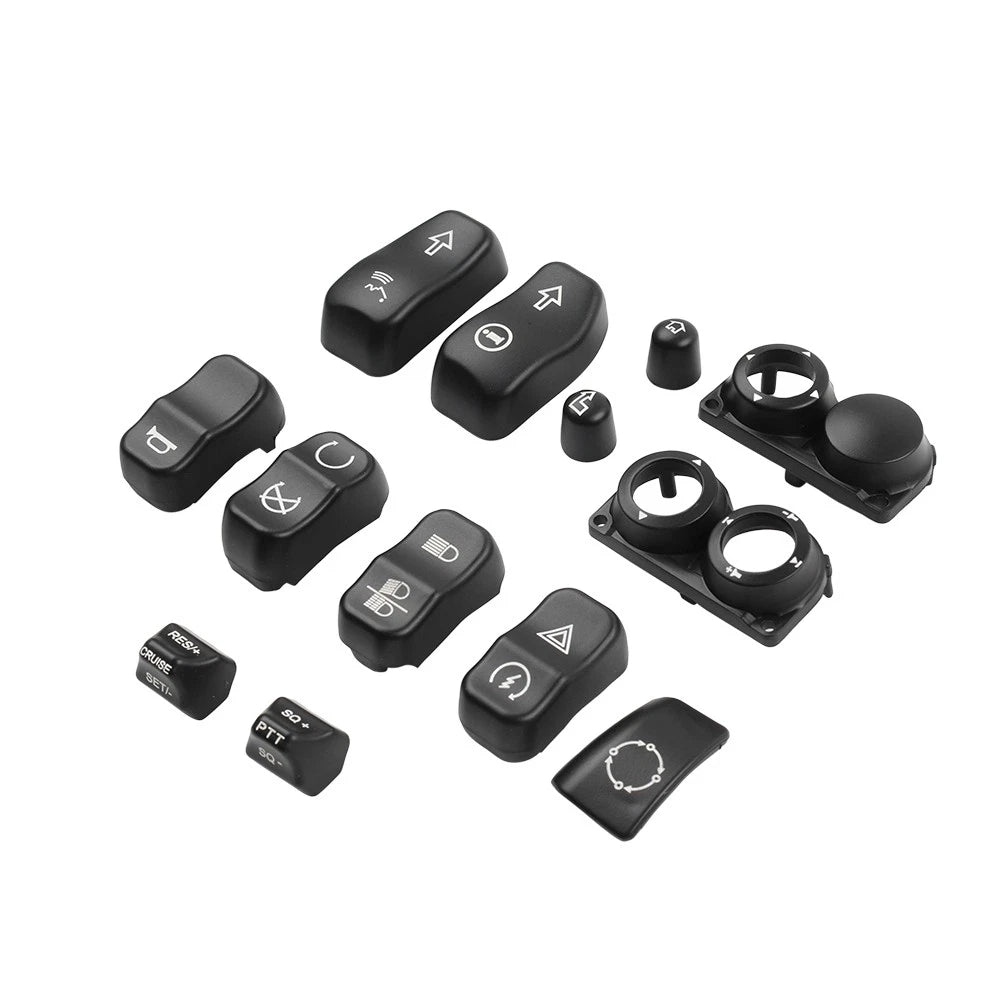 Hand Control Switch Housing Button Cover for Harley Touring FLHTC FLHX (2014–2023)
