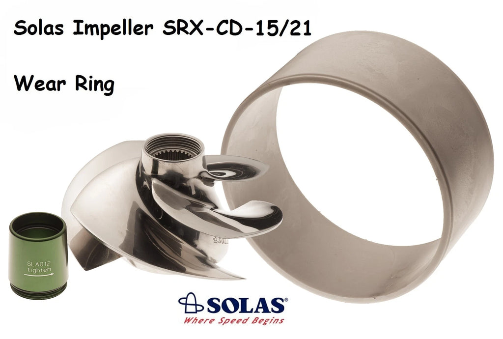 Solas Impeller & Wear Ring for Sea Doo RXPX RXTX 255 / RXP RXT GTX 215 (2008–2019)